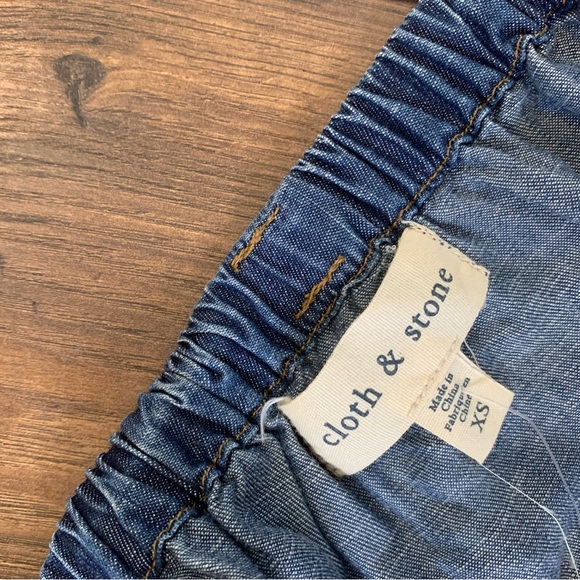 Blue Jean Off-the-shoulder Long-sleeve (Size XS/S) - Picture 4 of 4